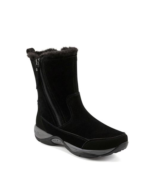Easy Spirit Black Exparunn - Suede Leather Boot - D Fit.