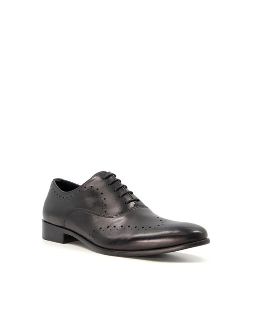 Dune White 'sign' Leather Smart Shoes for men