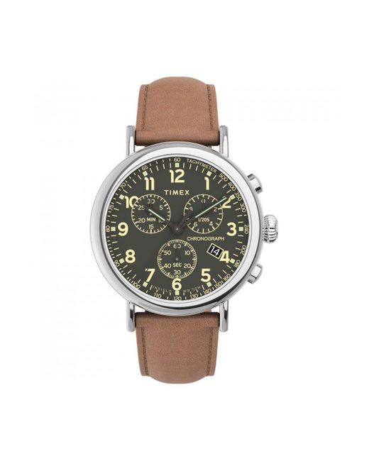 Timex Green Stainless Steel Classic Analogue Watch - Tw2v27500 for men