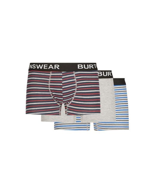 Burton Multicolor 3 Pack Varied Stripe Trunks for men