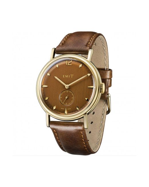 Emit Brown The Nobleman Stainless Steel Fashion Analogue Quartz Watch - E0105 for men