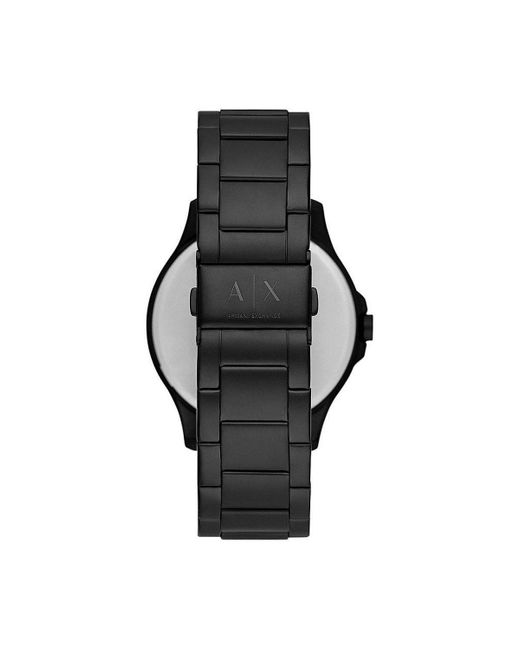 Armani Exchange Black Stainless Steel Fashion Analogue Quartz Watch - Ax2439 for men