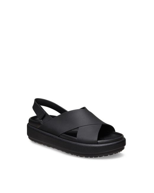 CROCSTM Black 'brooklyn Luxe X-strap' Sandal Summer