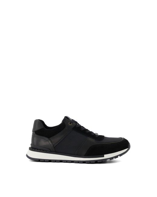 Dune Black 'titles' Suede Trainers for men