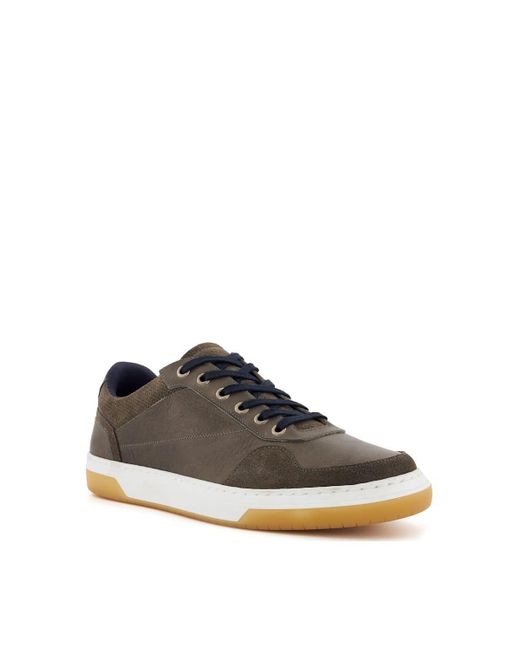 Dune Gray 'thorin' Leather Trainers for men