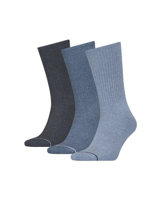 Calvin Klein Blue 3 Pack Athleisure Sock for men