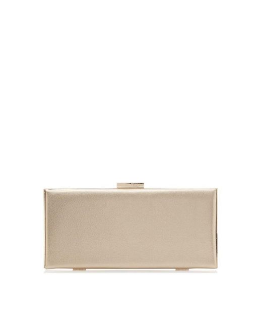 Dune Natural 'barbe' Leather Clutch