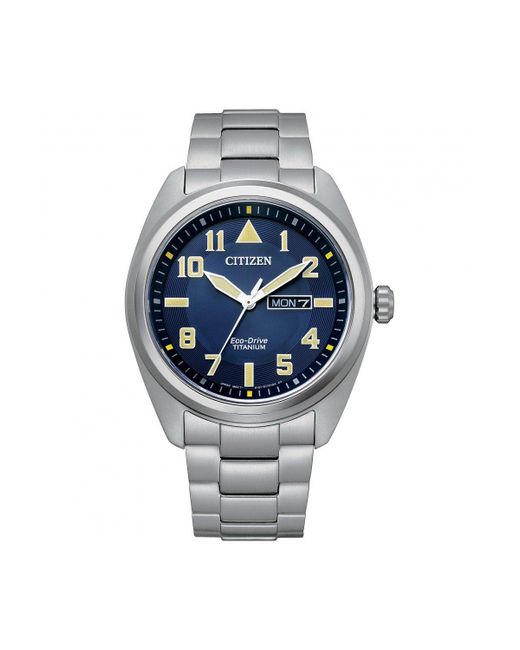 Citizen Blue Eco-drive Bracelet Titanium Classic Eco-drive Watch - Bm8560-88l for men