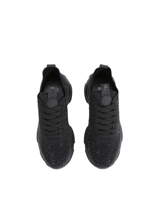 KG by Kurt Geiger Black 'lila Lace Up Bling' Trainers