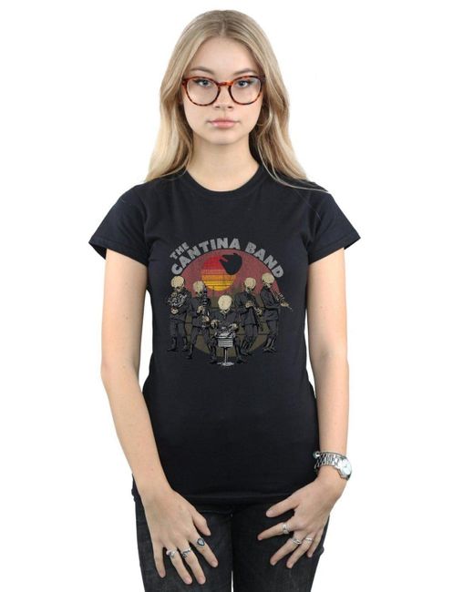 Star Wars Black Cantina Band Cotton T-shirt