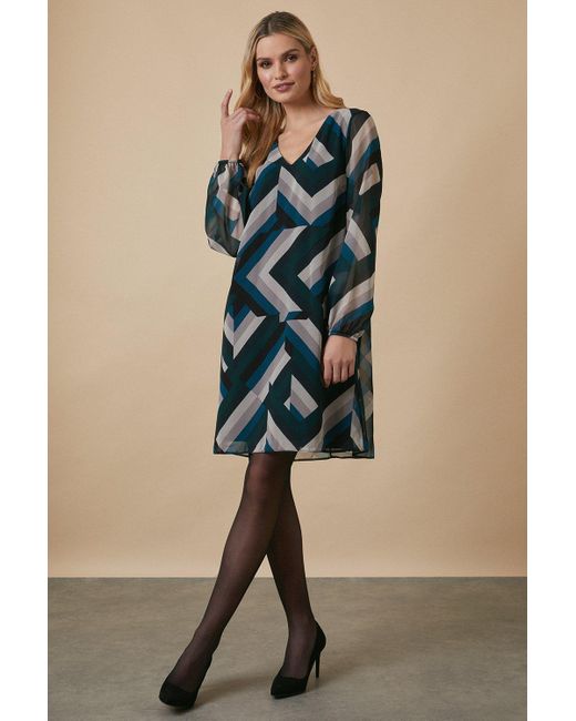 Wallis top geometric dress