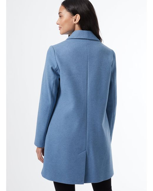 Dorothy Perkins Dp Petite Blue Shawl Collar Coat