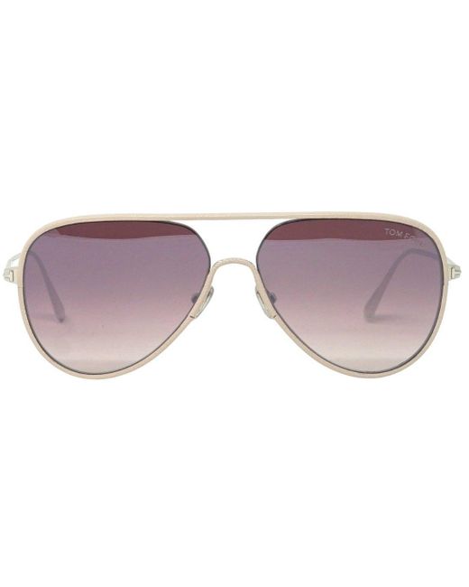 Tom Ford Brown Jessie-02 Ft1016 18z Silver Sunglasses for men