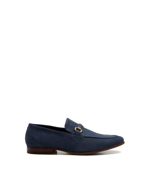 Dune Blue 'santino' Leather Loafers for men