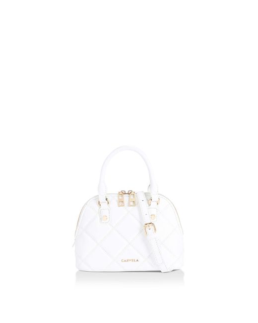 Carvela Kurt Geiger White 'bloom Kettle' Bag