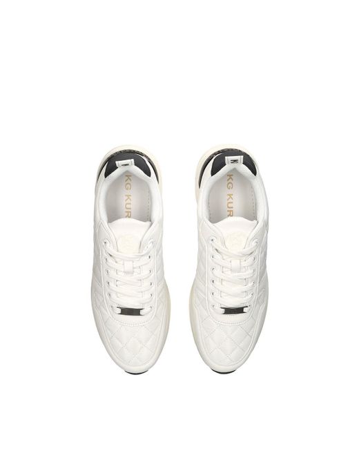 KG by Kurt Geiger White 'kofi Quilted' Trainers for men