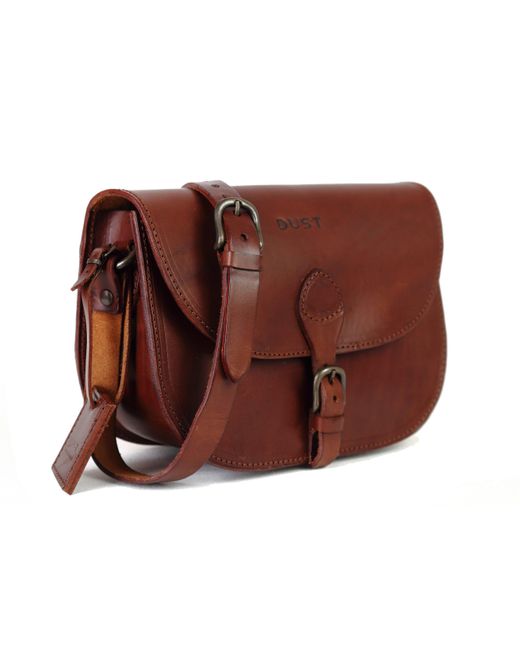 THE DUST COMPANY Brown Leather Crossbody