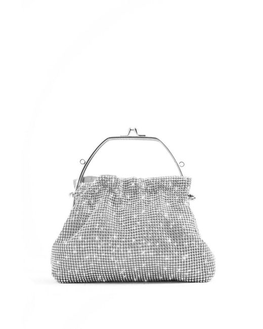 Where's That From Gray 'diamante' Embellished Mini Bag