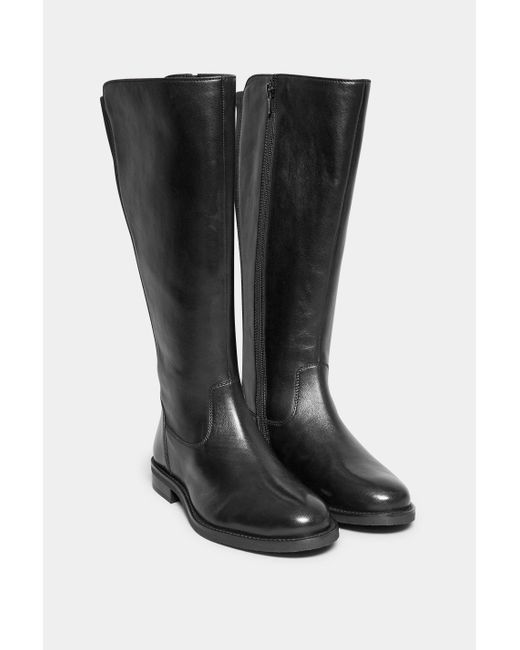 Yours Black Wide & Extra Wide Fit Knee High Boots