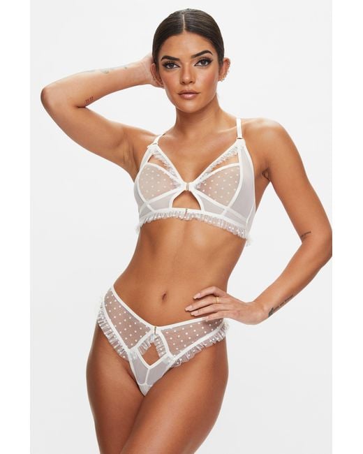 Ann Summers White Sweet Melody Crotchless Set