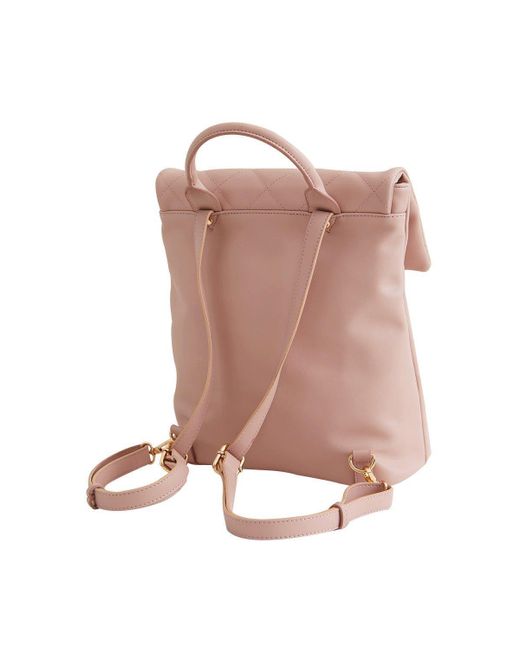 Fable England Poetic Pink Quilted Backpack