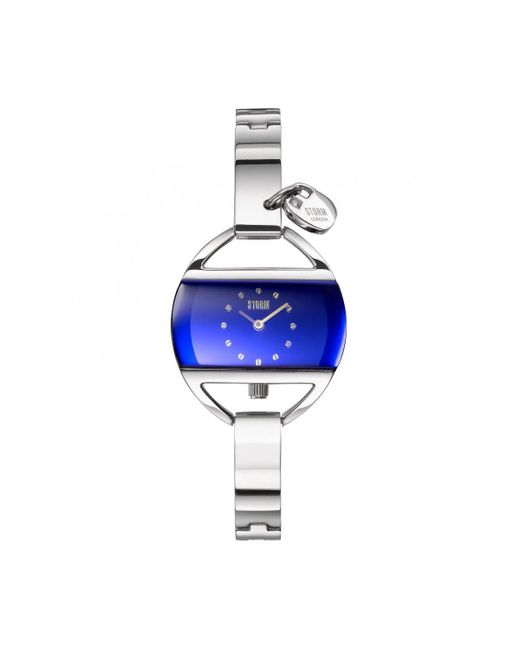 Storm Temptress Charm Lazer Blue Stainless Steel Fashion Watch - 47013/b