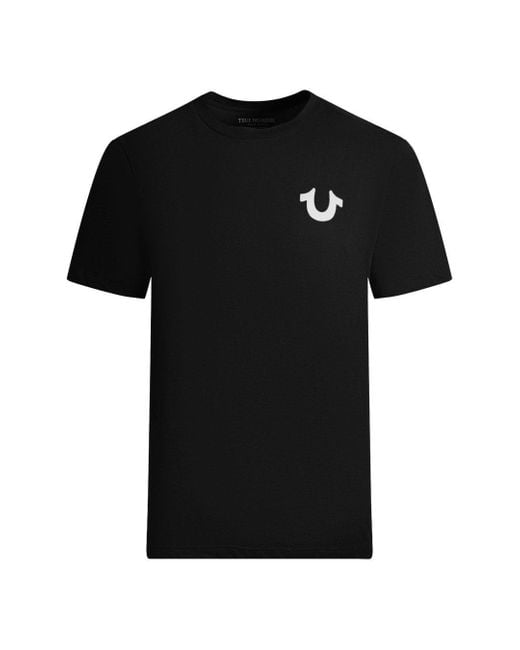 True Religion Buddha Face Arch Logo Black T-shirt for men