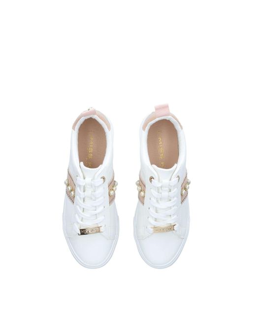 Miss Kg White 'kaylee Wide Fit' Trainers