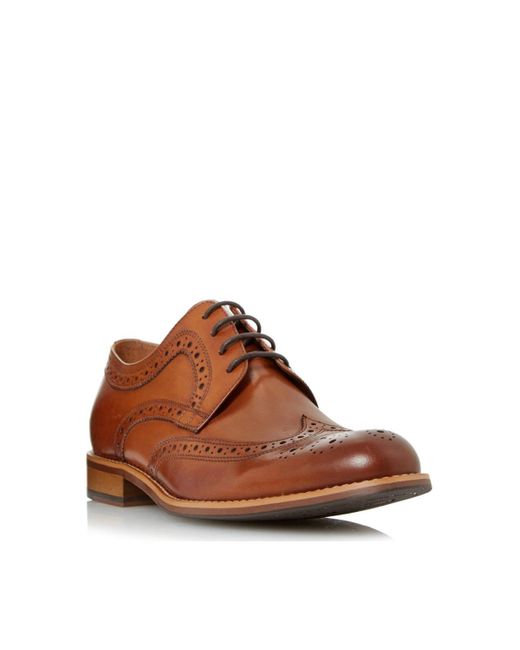 Dune Brown 'wradcliffe' Leather Brogues for men
