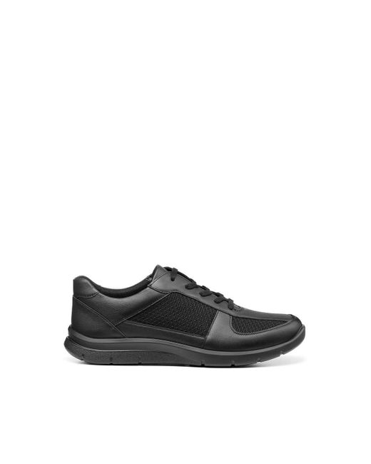 Hotter Black 'charge' Washable Lace-up Shoe for men