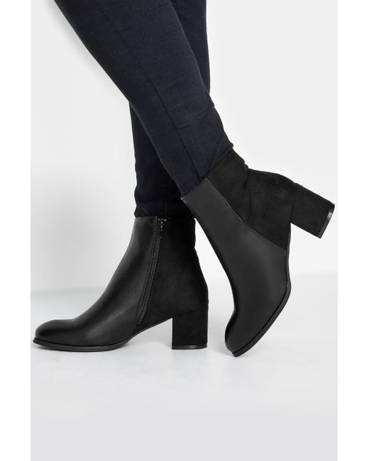 Extra wide fit black best sale ankle boots