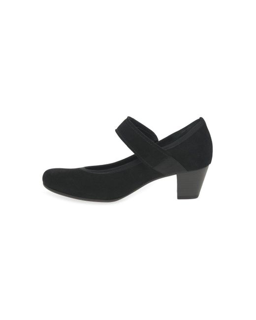 Gabor Black 'illuminate' Mary Jane Court Shoes
