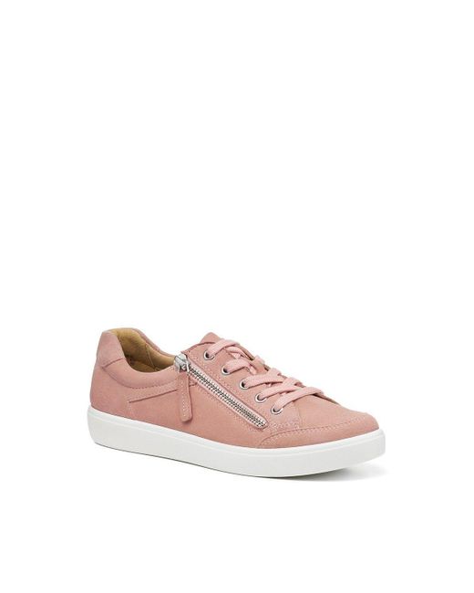 Hotter Pink Wide Fit 'chase Ii' Deck Shoes