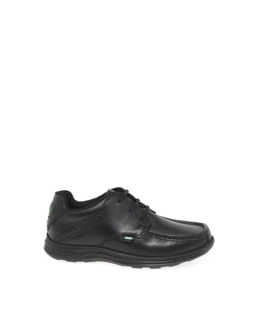 Kickers Black 'reasan Lace' Junior School Shoes for men