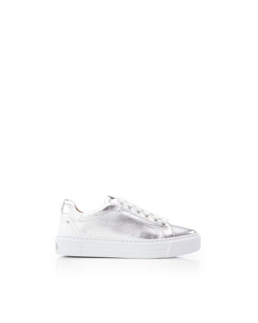 Moda In Pelle White 'arabeller' Leather Casual Trainers