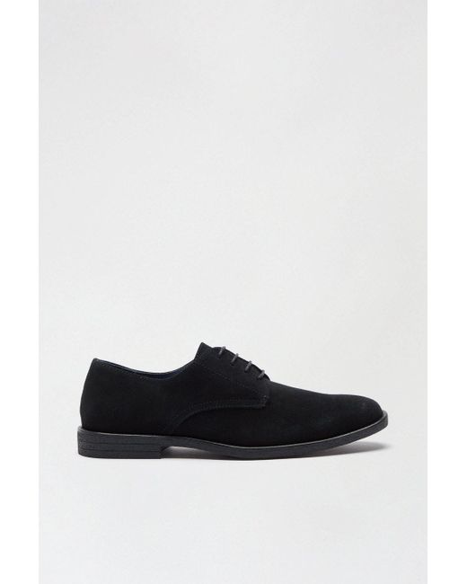 Burton Black Suede Desert Shoes for men