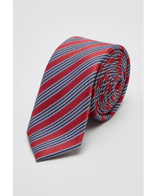 Burton Ben Sherman Red House Stripe Tie for men