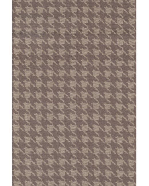 Steel & Jelly Gray Brown & Dark Stone Houndstooth Boxed Scarf for men