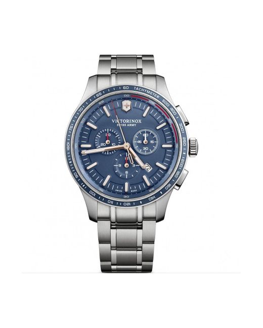 Victorinox Blue Alliance Sport Chronograph Stainless Steel Luxury Watch - 241817 for men