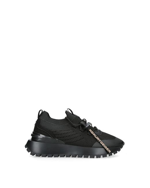 KG by Kurt Geiger Black 'lux' Fabric Trainers