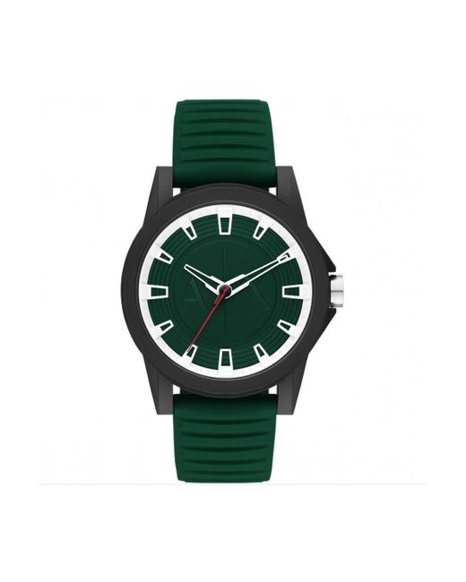 Armani Exchange Green Nylon Fashion Analogue Quartz Watch - Ax2522 for men