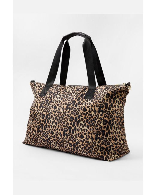 Accessorize Multicolor 'robyn' Leopard Print Weekend Bag