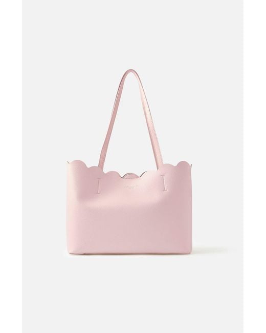 Accessorize Pink 'leo' Scallop Tote Bag