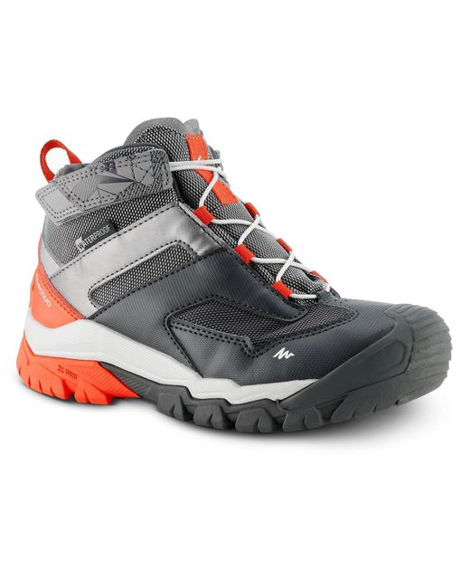 Quechua Gray Waterproof Walking Boots - 28-34