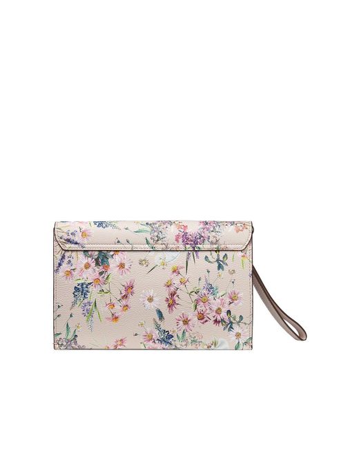 Fiorelli White Ophelia Print Envelope Pouch Bag