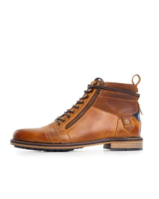 Goodwin Smith Brown Leather Work Boot for men