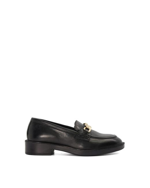 Dune Black 'give' Leather Loafers
