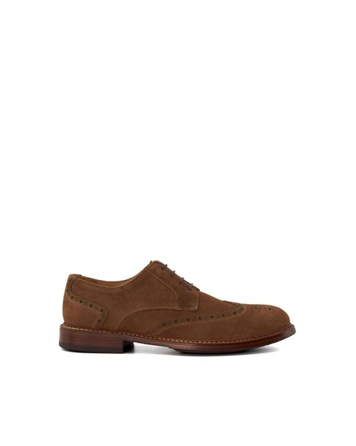 Dune Brown 'spenccer' Suede Lace Up Shoes for men