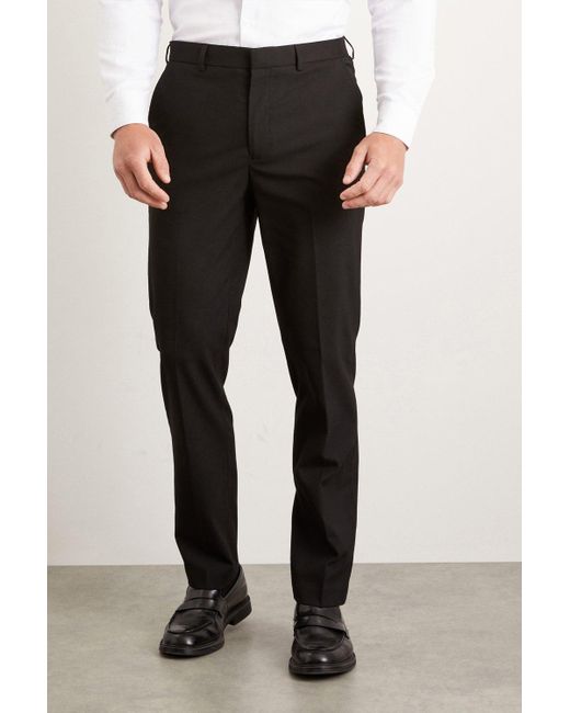 Burton Slim Fit Black Essential Suit Trousers for men
