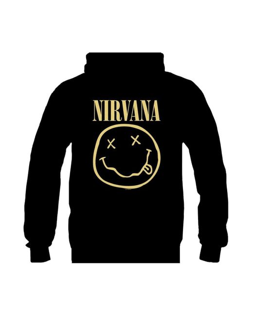 Nirvana Black Smiley Pullover Hoodie